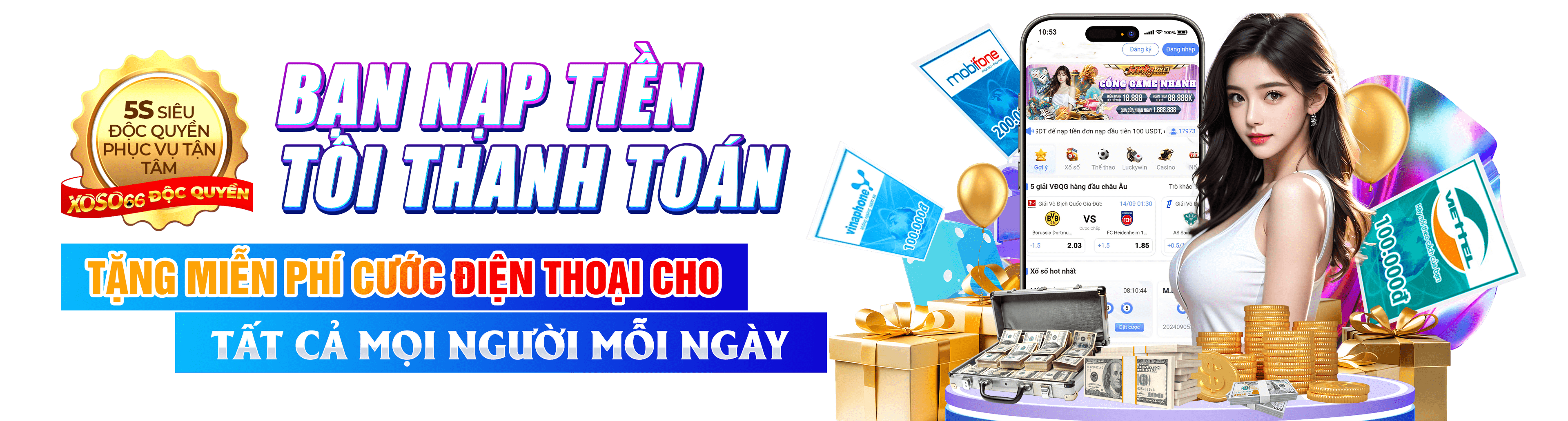 Hình ảnh quảng cáo của vswin hiển thị nền tảng và các lợi ích